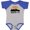 Baseball Heather and Royal, variant on Inktastic Austin Texas Skyline Vintage Boys or Girls Baby Bodysuit