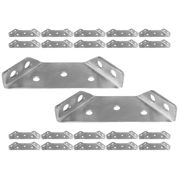 WHAMVOX 40Ud Soportes Triangulares En Inoxidable Para Estantes Y Muebles Plata