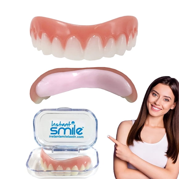 JARENGO Fake Teeth Fit Flex 1pk- Natural Shade - Upper Veneer Cosmetic Teeth