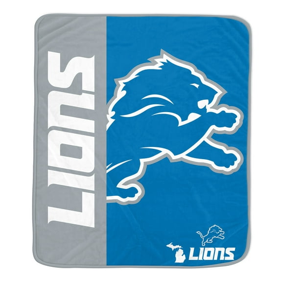 NFL Detroit Lions 50x60 Inch Ultra Soft Tailgate Throw