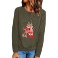 thumbnail image 1 of Tops de mujer Camisas Blusas Elegantes Camisas casuales de manga larga Cuello redondo de Navidad Ajuste ligero Túnica de otoño Top Otoño Odeerbi ODB-5, 1 of 6