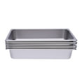 thumbnail image 5 of Steam Table Pans 6 PACK Full Size 4" Deep Stainless Steel Steam Table Food Pan Commercial Tray, 5 of 14