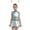 Silver, variant on Ocealan 2Pcs Girls Alien Outfits Metallic Mock Zip Front Tutu Dress with Headband for Party Dance Silver 12