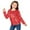 Red, variant on KAUOD Cute Sequins Shirt for Girls Crew Neck Long Sleeve Glitter School Dance Tops Clothes Kids Soft Pullover Sweater