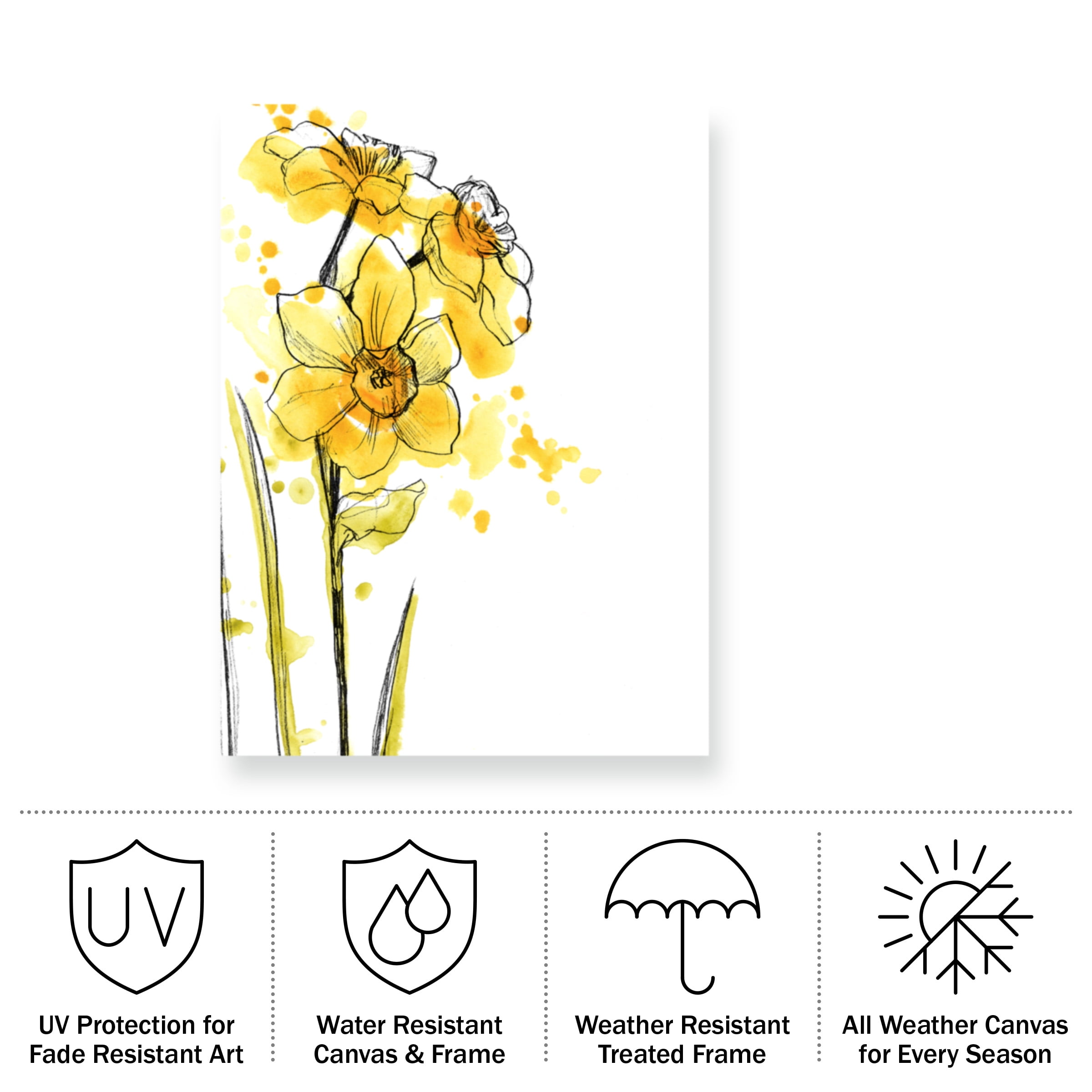 June Erica Vess 'Spring Contours III' Outdoor All-Weather Wall Decor