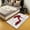 White Green Red, variant on You and Me Carpet 3x5,Romantic Valentines Day Decor Non Slip Washable Area Rugs,Kawaii Fox Animal Print Indoor Floor Mat for Couple Lovers,Red Black White Theme Decorative Washable Rug