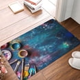 thumbnail image 5 of Balery Abstract Colorful Art Supplies Doormat, Durable Flannel Fabric, Waterproof Stain and Fade Resistant, Low Profile,Indoor Outdoor Door Mats, Easy Clean Patio Entrance Mat, 16x24in, 5 of 9