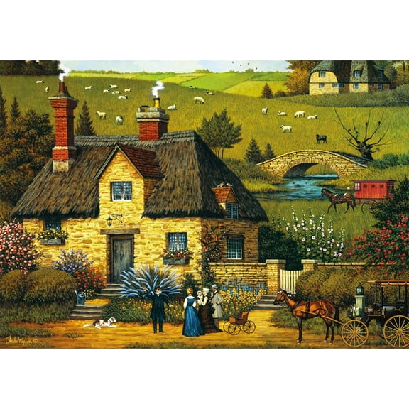 500 Piece Jigsaw Puzzle - Charles Wysocki - Tall Sea Tale - 500 Large Piece Jigsaw Puzzle