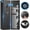 4-5 Fingerprint Gun Safe, variant on Omethey 5-7 Biometric Fingerprint Gun Safe Shotgun Safe with LCD Keypad, LED Light, Adjustable Racks