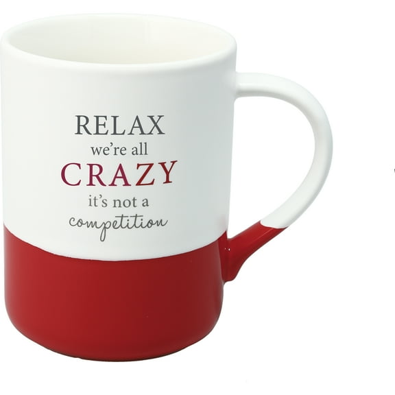 Pavilion Gift Company - Relax, Crazy - 18 oz Mug