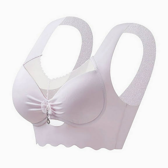 SPZTSX Comfortable Bras for Women Seamless Backless Camisole Strapless Bra Minimizer Soft Support Ring Style Bralettes