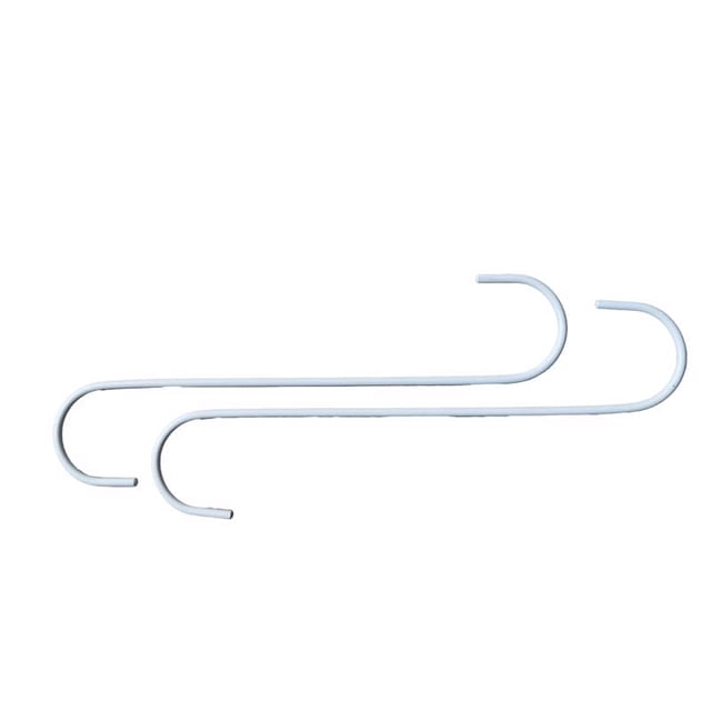 Gancho extensor Steel S Living Accents, 30 cm, blanco, paquete de 2