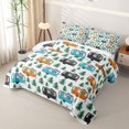 thumbnail image 3 of Erosebridal Kawaii Car Twin Quilt Set for Boys Girls,Happy Camping Twin Coverlet Set Teens, 3 of 7