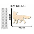 thumbnail image 2 of Unfinished Wood Fox Silhouette - Craft- up to 46" DIY 12" / 1", 2 of 3
