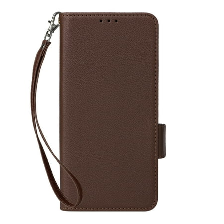 Case for Lively Jitterbug Smart4 Wallet case, RFID shielded credit card holder, leather protective case with wristband magnetic buckle