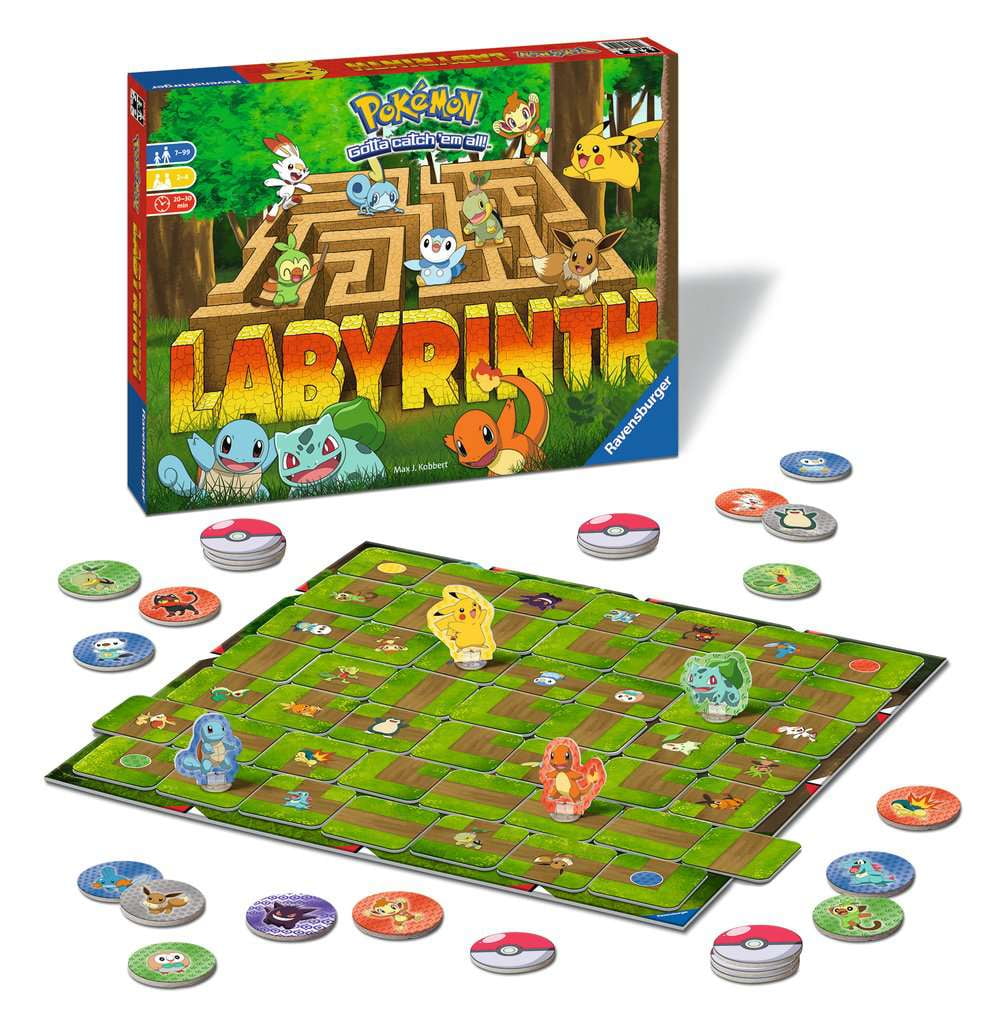 Ravensburger Pokemon Labyrinth Board Game, Children to Adult Ages 7+
