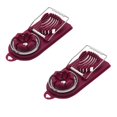 thumbnail image 1 of Oleegame 2PC Potato Fry Cutter Egg Cutter In Two Colors Home 2 In 1 Slicer Fruit/vegetable/food Slicer Fancy Cutter Stainless Steel Wire Divider Red, 1 of 9