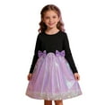 thumbnail image 3 of WMQPNNS Girls Tutu Dress Toddler Girls Dresses Size 6 Ruffle Long Sleeve Sequin Party Layered Tulle Dress Princess Birthday Gown Holiday Dresses(Size 9-10 Years, Black-d), 3 of 9