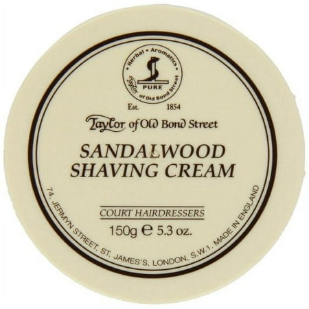Taylor of Old Bond Street Sandalwood Shaving Cream Bowl for Men  5.3 Oz
