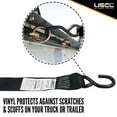 thumbnail image 6 of 2" x 10' Stainless Steel Ratchet & Black Strap w/ Vinyl Coated S-Hook 2 Pack, 6 of 7