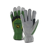 John Deere Men's Split Cowhide Leather Work Glove JD00035-XL - Green - XL