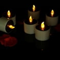 thumbnail image 1 of OULII 6Pcs Flameless Tea Lights Candles White PP Waterproof For Party Use, 1 of 6