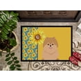 thumbnail image 3 of Summer Sunflowers Orange Pomeranian Indoor or Outdoor Mat 24x36 36 in x 24 in, 3 of 5