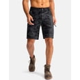 thumbnail image 2 of Pantalones cortos cargo de senderismo Pudolla para hombre, camuflaje negro, talla M, 2 of 7
