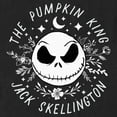 thumbnail image 2 of Men's The Nightmare Before Christmas The Pumpkin King Face Graphic Tee Black Medium, 2 of 5