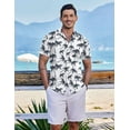 thumbnail image 6 of COOFANDY Casual Button Up Shirts for Men Short Sleeve Cruise Wear Clothing, 6 of 9