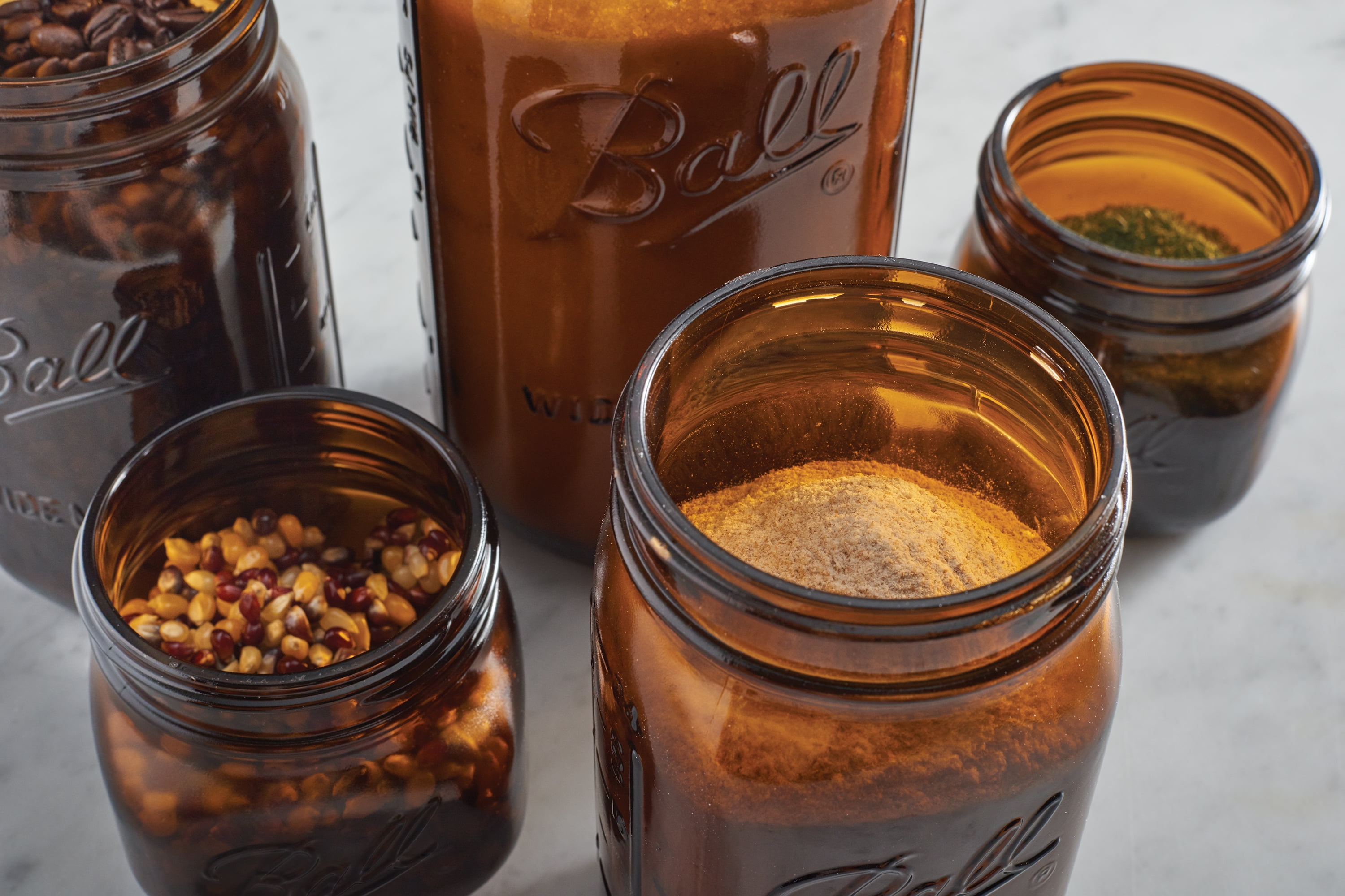 Ball Wide Mouth Canning Jars Elite Color Series Amber 32 Oz 4 Pack Walmart Com Walmart Com
