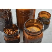 Ball(R) Wide Mouth Canning Jars 4/Pkg-Quart Elite Color Series Amber, 32oz