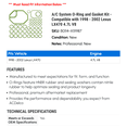 thumbnail image 2 of A/C System O-Ring and Gasket Kit - Compatible with 1998 - 2002 LX470 4.7L V8 1999 2000 2001, 2 of 2