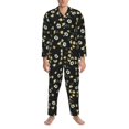 thumbnail image 3 of Disketp Daisy for Pajamas Set Long Sleeve Sleepwear Mens Button Down Nightwear Pj Sets-Small, 3 of 7