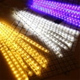 thumbnail image 5 of RisingPro LED Meteor Shower Rain Lights Waterproof Xmas Decoration Light Falling String Lights for Wedding Party Christmas Lights Connectable, 5 of 5