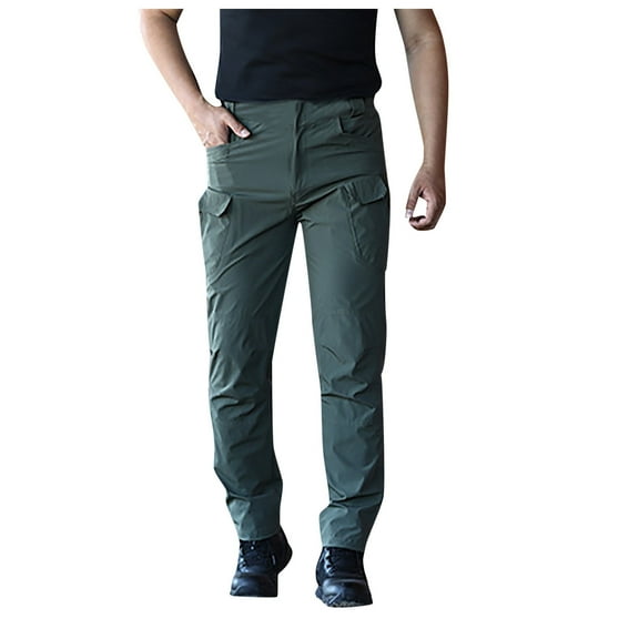 Dpytoraw Men's Overalls Pants Pants Outdoor Elastic Loose Soft Pants Spring And Autumn Pants Green