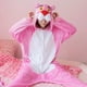 thumbnail image 1 of Pijamas de una pieza para adultos, ropa de dormir cálida de franela, mono de Cosplay de animales, disfraz para mujeres, niñas y adolescentes, rosa y dulce, 1 of 3