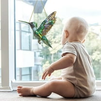 Acrylic Hummingbird Suncatchers for Window Hanging, Sun Catchers Indoor Window, Hummingbird Christmas Ornament, Hummingbird Acrylic Sunshade Sub Wall Decorative Pendant for Bird Lovers Indoor Decor