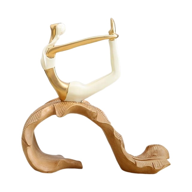 Figuras de yoga de resina, esculturas, centros de mesa para salas de meditación. Estilo B