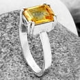 thumbnail image 4 of Natural Mandarin Citrine 925 Sterling Silver Ring s.9 Jewelry DGR1110_I_9 R-1020, 4 of 7