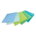 thumbnail image 3 of 100% recycled paper super sticky notes, 3" x 3", oasis, 70 sheets/pad, 5 pads/pack | Bundle of 10 Packs, 3 of 4