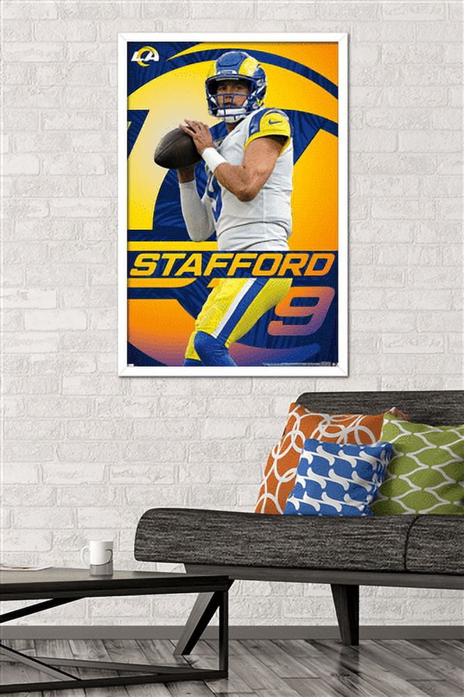 NFL Los Angeles Rams - Matthew Stafford 21 Wall Poster, 22.375" x 34", Framed