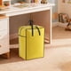thumbnail image 4 of Bolsa organizadora de gran capacidad para guardar colchas | Plástico amarillo no tejido, plegable, para ropa de cama y mantas, con asas reforzadas y cremallera bidireccional, tallas S/M/L para, 4 of 6