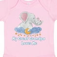 thumbnail image 4 of Inktastic My Great Grandpa Loves Me Cute Elephants Clouds Moon Stars Boys or Girls Baby Bodysuit, 4 of 5