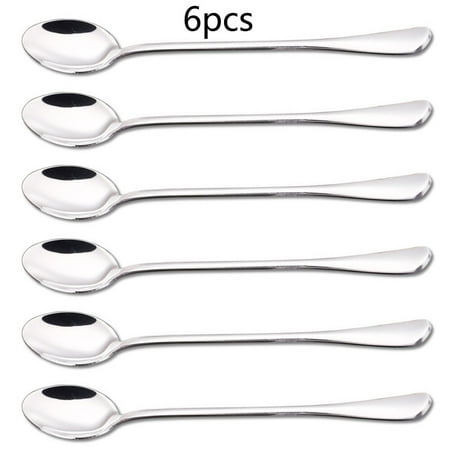 

Sufanic Coffee Spoon 6Pcs Long Stainless Steel Ice Tea Milkshake Coffee Multi-Purpose Spoon 7.8