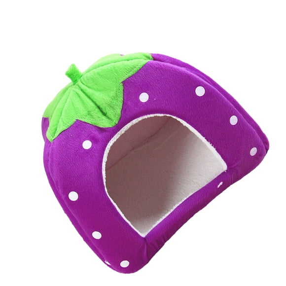 Methold Cama para perros, capa gruesa duradera, perrera para gatos, parte inferior antideslizante cosida a mano, algodón grueso para gatos, Suministros para perros Púrpura S (26x26) cm
