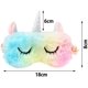 thumbnail image 2 of Paquete de 2 antifaz para dormir para niños, antifaz de unicornio colorido con dibujos animados, cubierta de ojos de felpa para dormir con los ojos vendados para niñas y niños (rosa + azul claro) Xemadio CJWUS-5965, 2 of 5