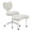 Ivory + Foam, variant on Meditation Chair Plus, Cross Legged Chair with Wheels, ADHD Chair, Criss Cross Desk Chair with Lumbar Support and Adjustable Stool, Flexible Design for Fidgety Sitters, Black PU