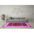 thumbnail image 3 of Ahgly Company Indoor Square Oriental Pink Industrial Area Rugs, 4' Square, 3 of 4