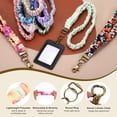 thumbnail image 3 of Lanyard Scrunchie para Profesores, 2 Pcs Lanyards Elásticos para Profesores, Bonito Soporte Retráctil para Identificación con Clips para Mujeres, Colorido Tie-Dye, 3 of 6